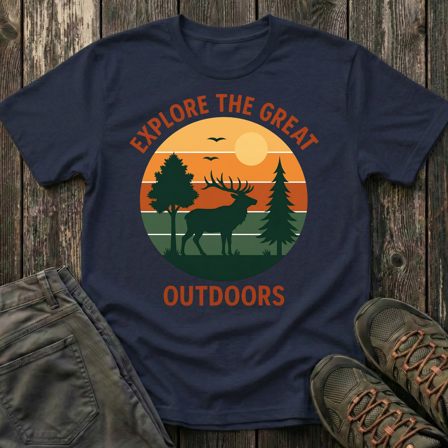 Retro Explore the Great Outdoors T-shirt