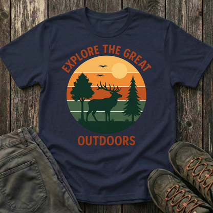 Retro Explore the Great Outdoors T-shirt