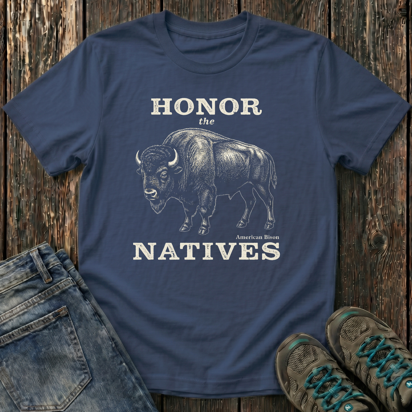 Children's Honor The Natives Bison T-shirt