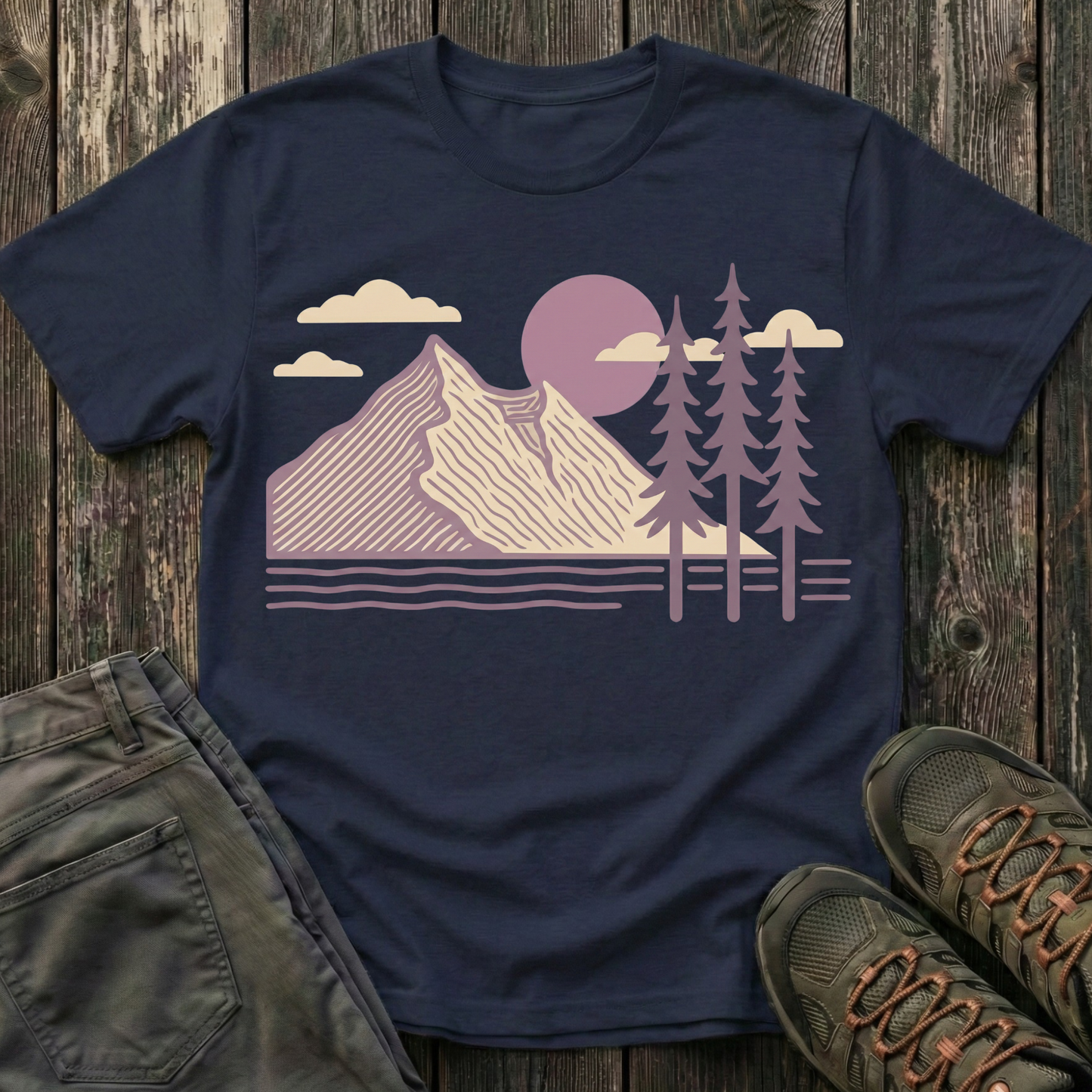 Lavender Mountain Sunset T-shirt