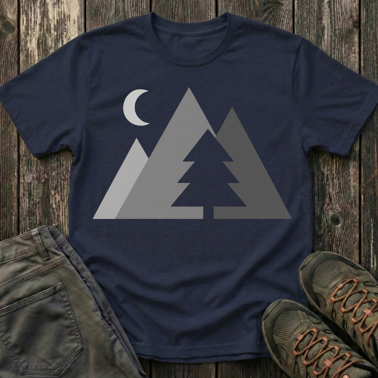 Greyscale Mountains T-shirt