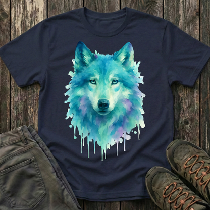 Watercolor Wolf Portrait T-shirt