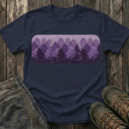 Purple Forest Oil Painting T-shirt