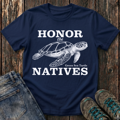 Children's Honor The Natives Green Sea Turtle T-shirt