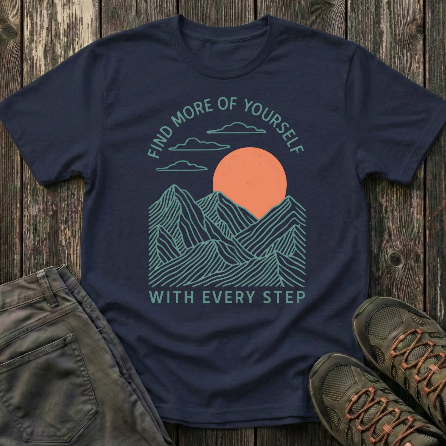 Find Yourself With Every Step T-shirt