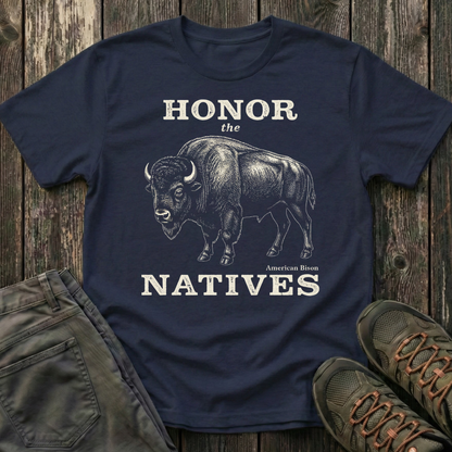Honor The Natives Bison T-shirt