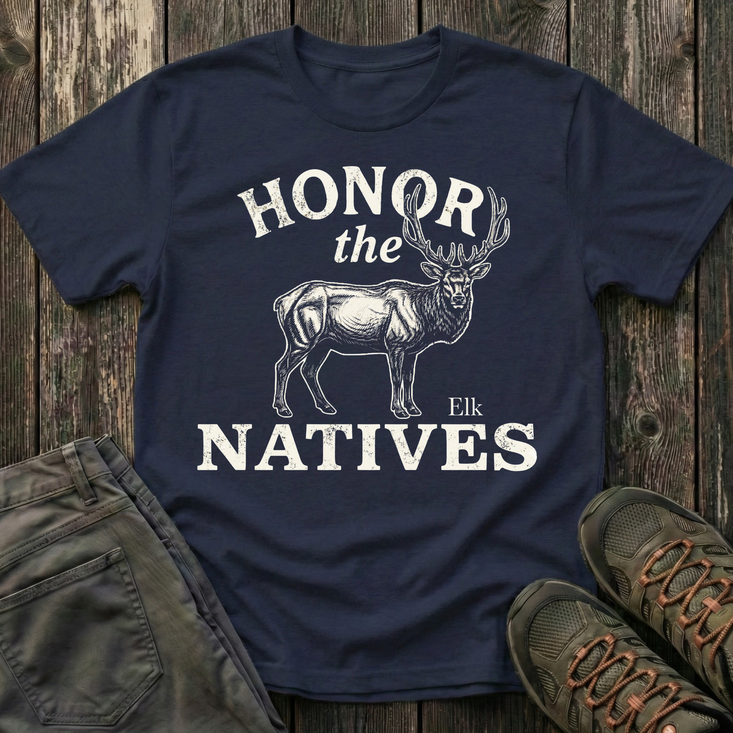 Honor The Natives Elk T-shirt