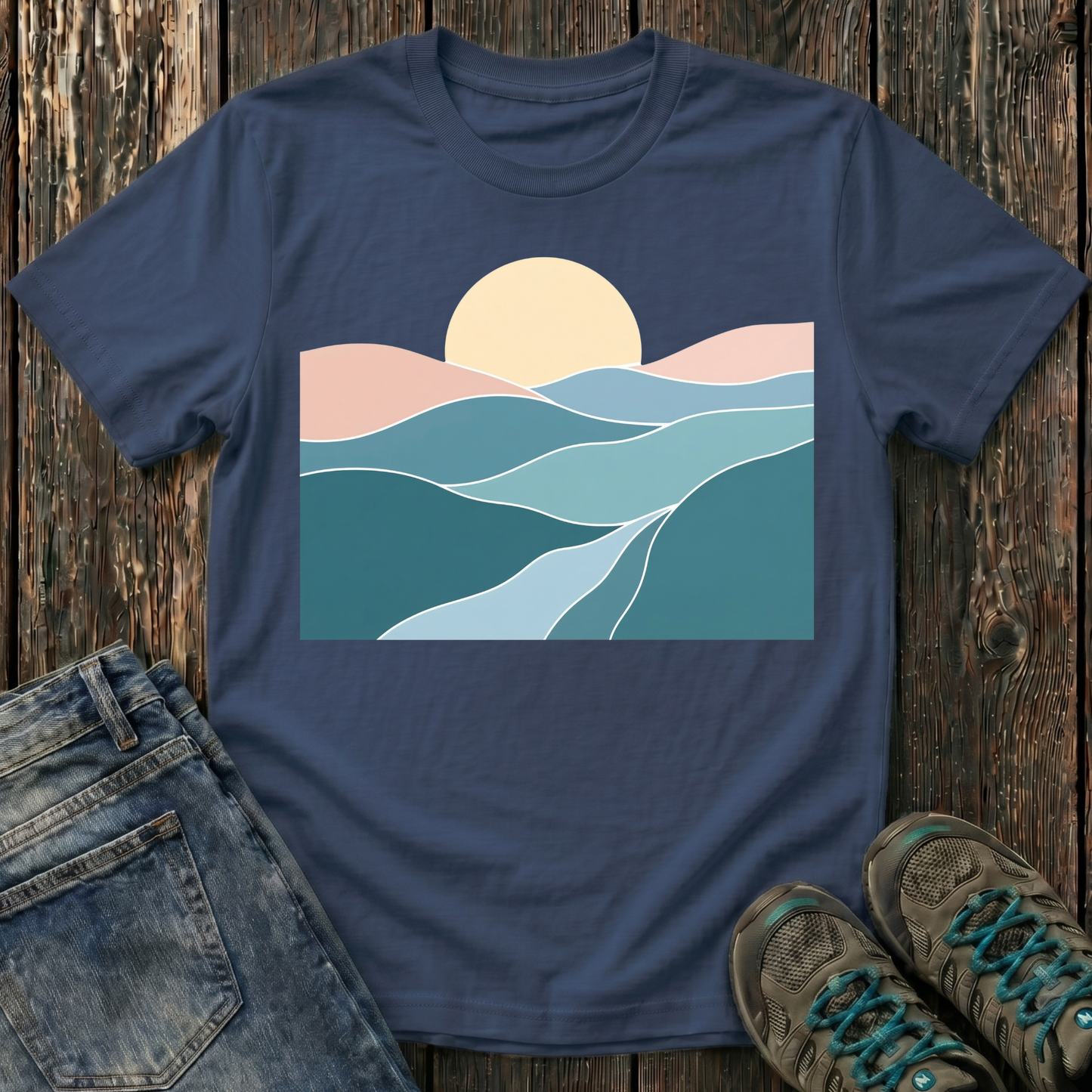 Children’s Sunset Over Rolling Hills T-shirt