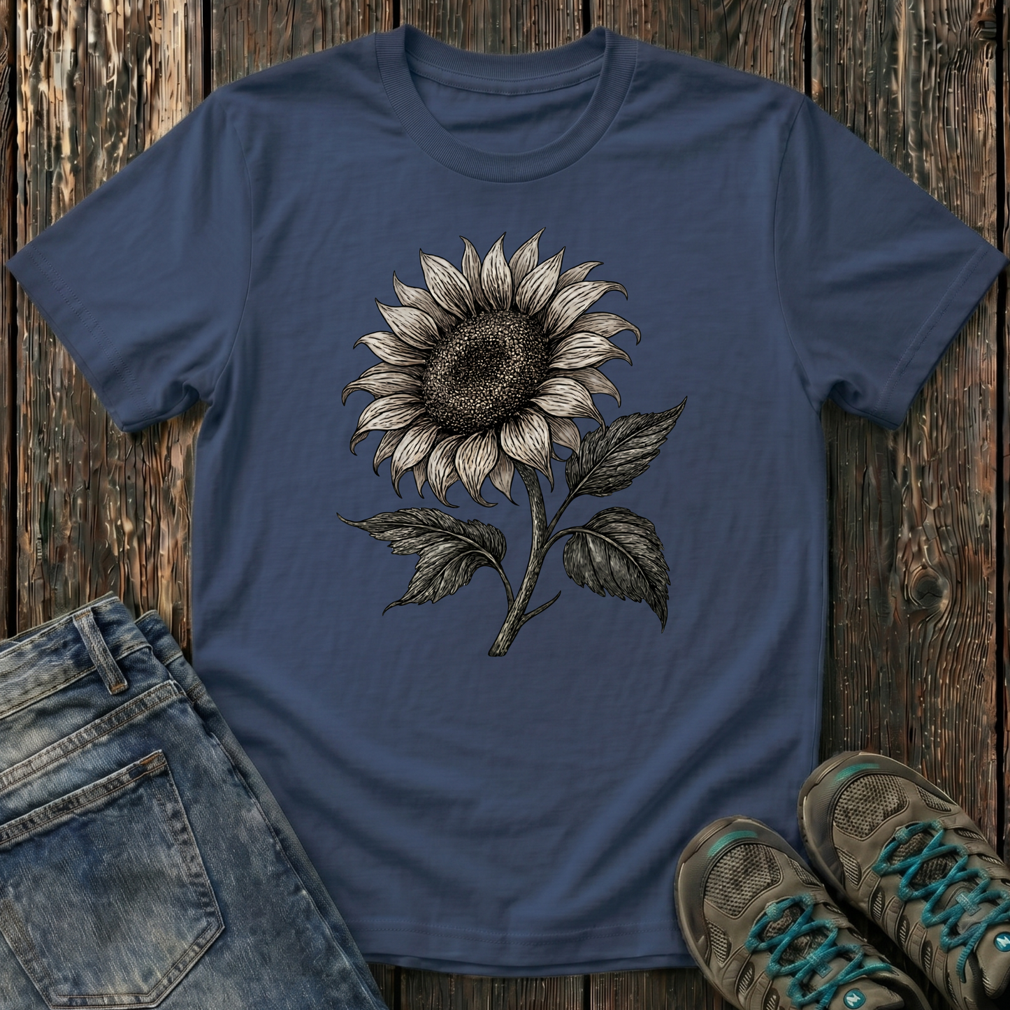 Children's Vintage Sunflower T-shirt