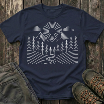 Simple Landscape Geometry T-shirt