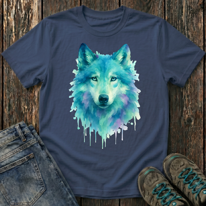 Children's Watercolor Wolf T-shirt