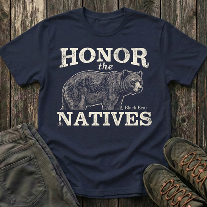 Honor The Natives Black Bear T-shirt