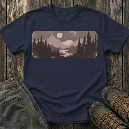 Vintage Moonlit Valley T-shirt