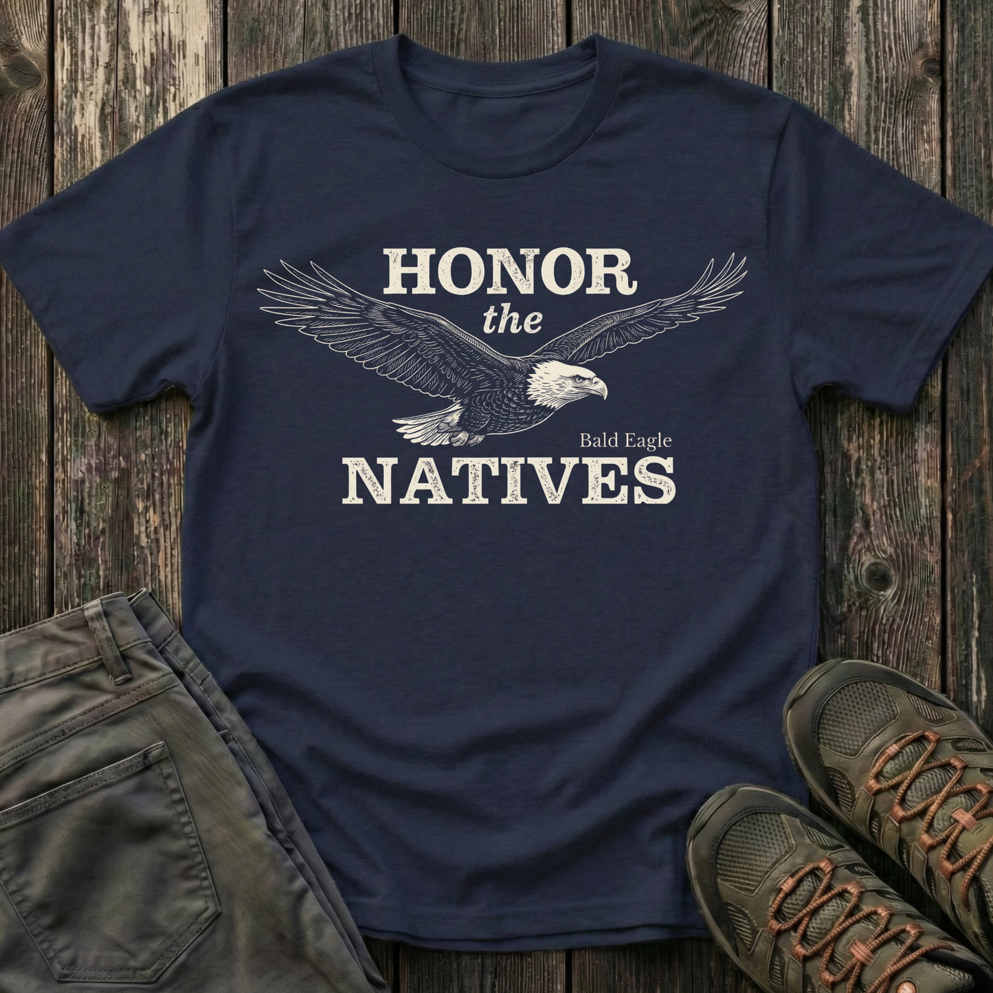 Honor The Natives Bald Eagle T-shirt