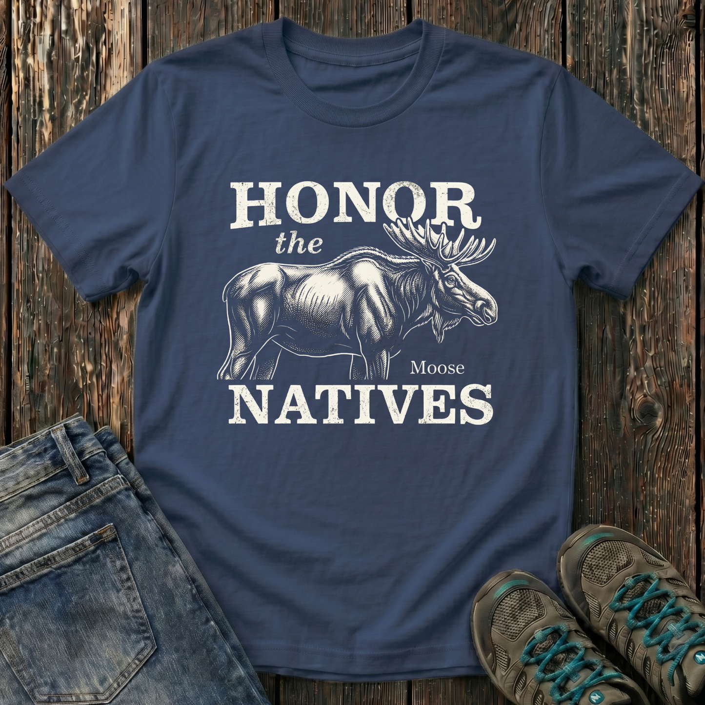 Children's Honor The Natives Moose T-shirt