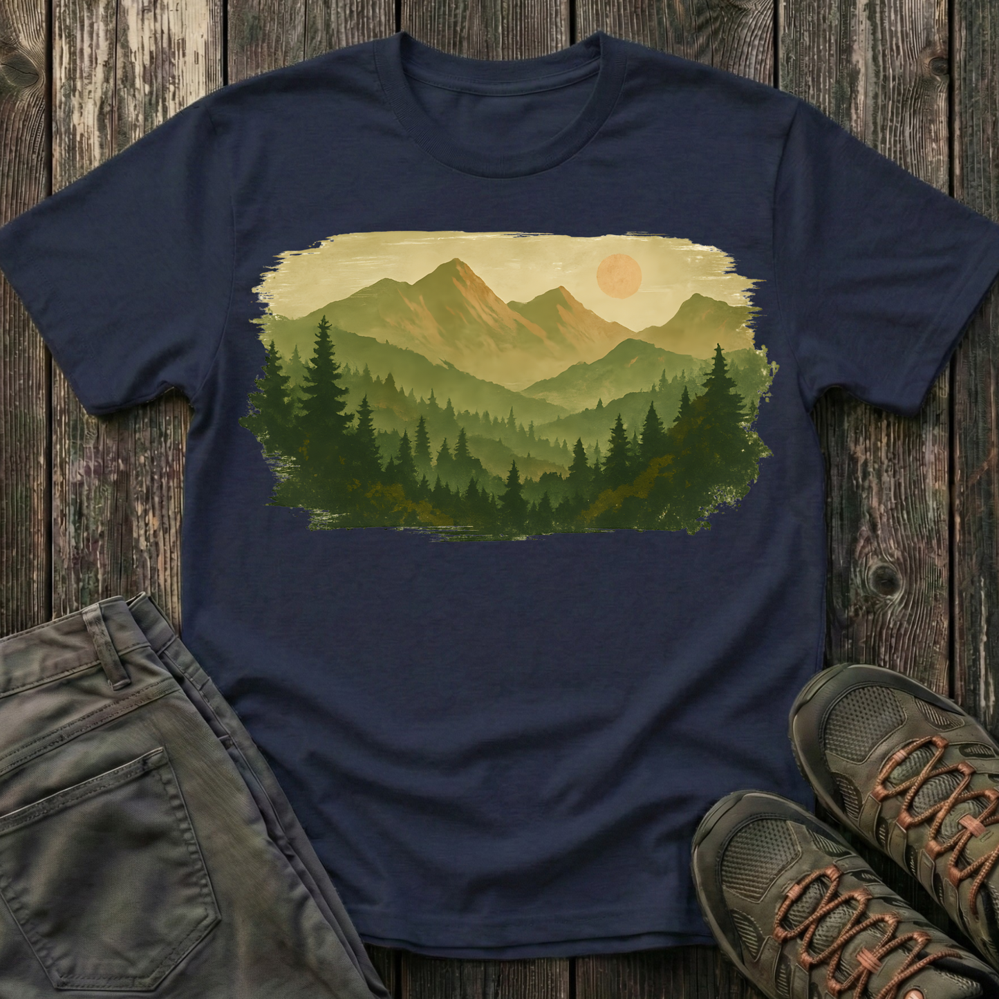 Brushstroke Landscape T-shirt