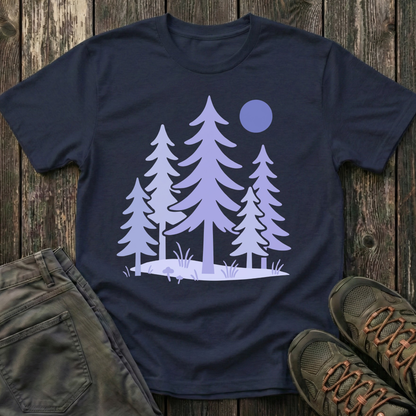 Serene Purple Forest T-shirt