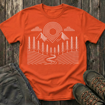 Simple Landscape Geometry T-shirt
