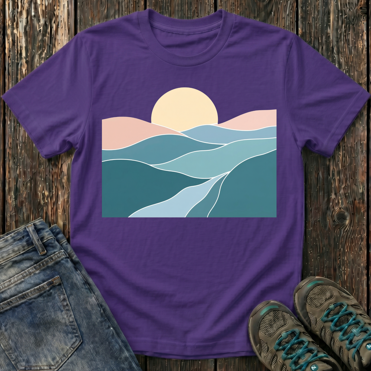 Children’s Sunset Over Rolling Hills T-shirt