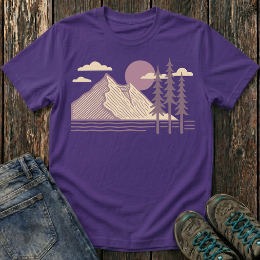 Children's Lavender Mountain Sunset T-shirt
