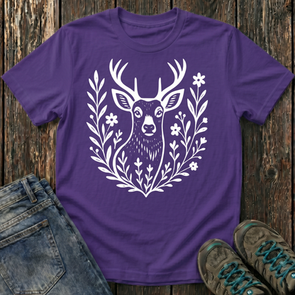 Children's Deer Portrait T-shirt