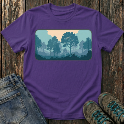 Children's Forest in Teals T-shirt