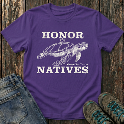 Children's Honor The Natives Green Sea Turtle T-shirt
