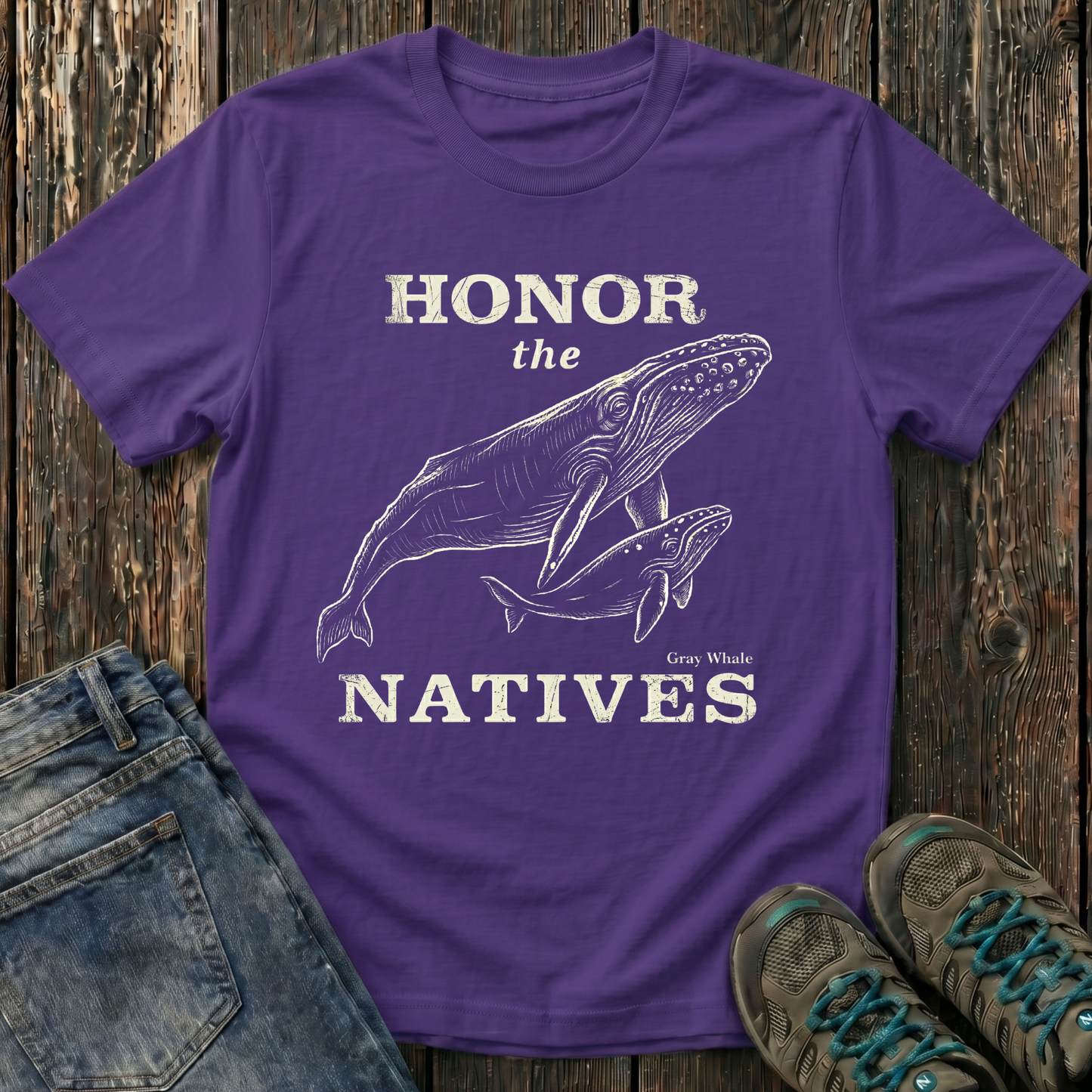 Children's Honor The Natives Gray Whale T-shirt