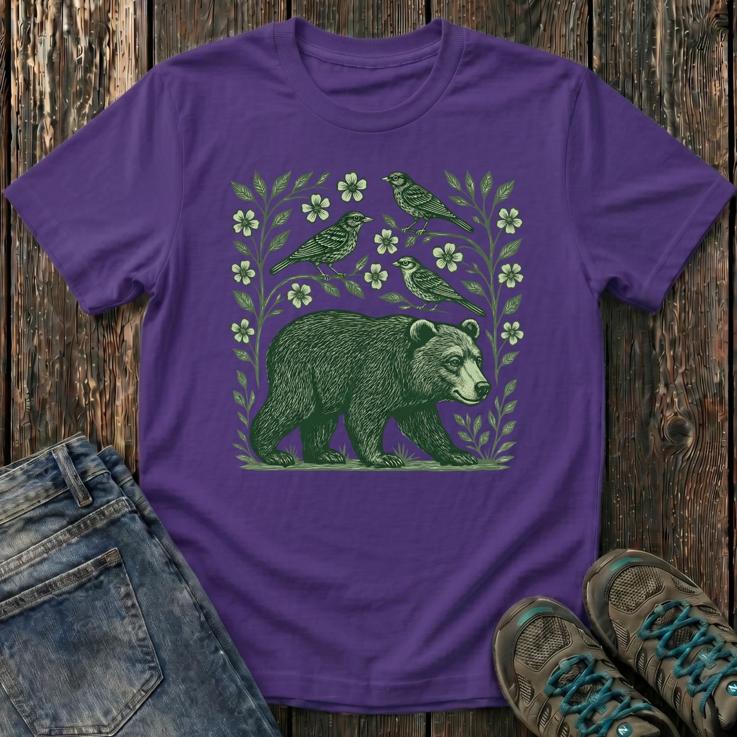 Children's Forest Bear And Friends T-shirt