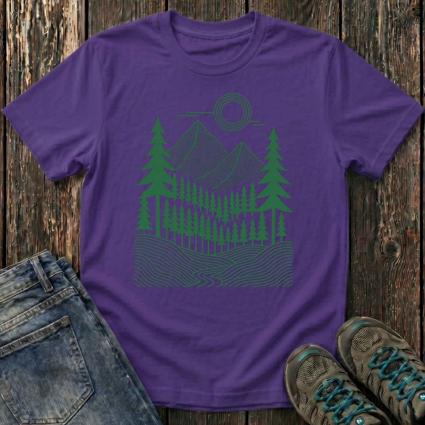 Children's Geometric Pines T-shirt