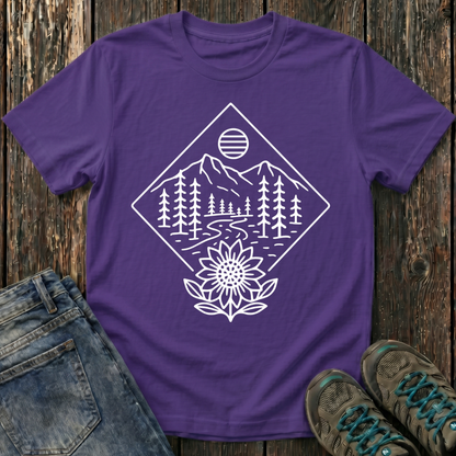 Children’s Sunflower Landscape T-shirt