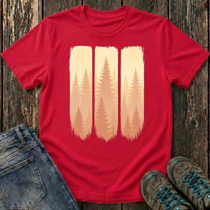 Children's Forest Sunset Brushstrokes T-shirt