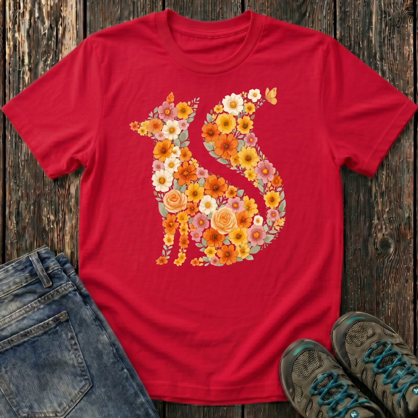 Children's Blooming Fox T-shirt