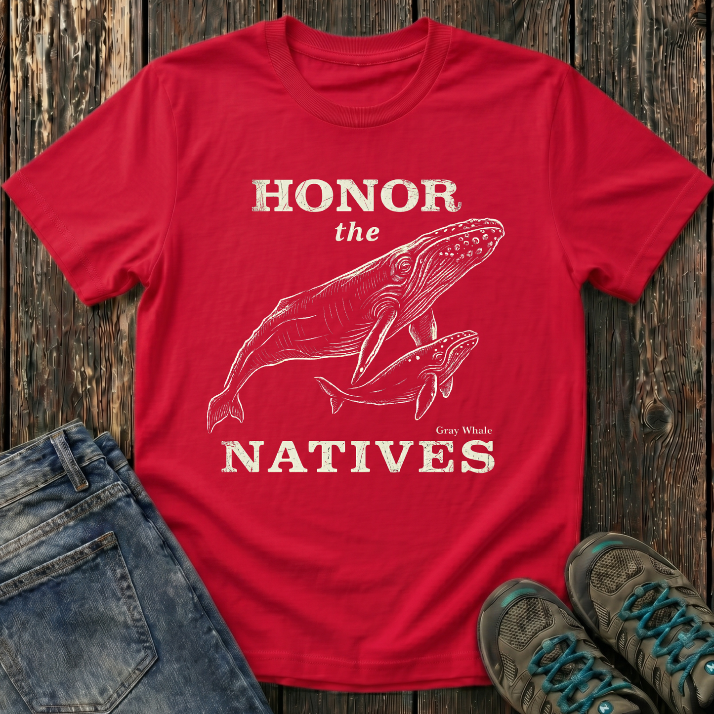 Children's Honor The Natives Gray Whale T-shirt