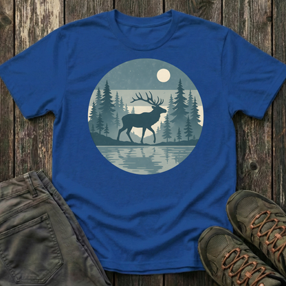 Elk Under Moonlight T-shirt