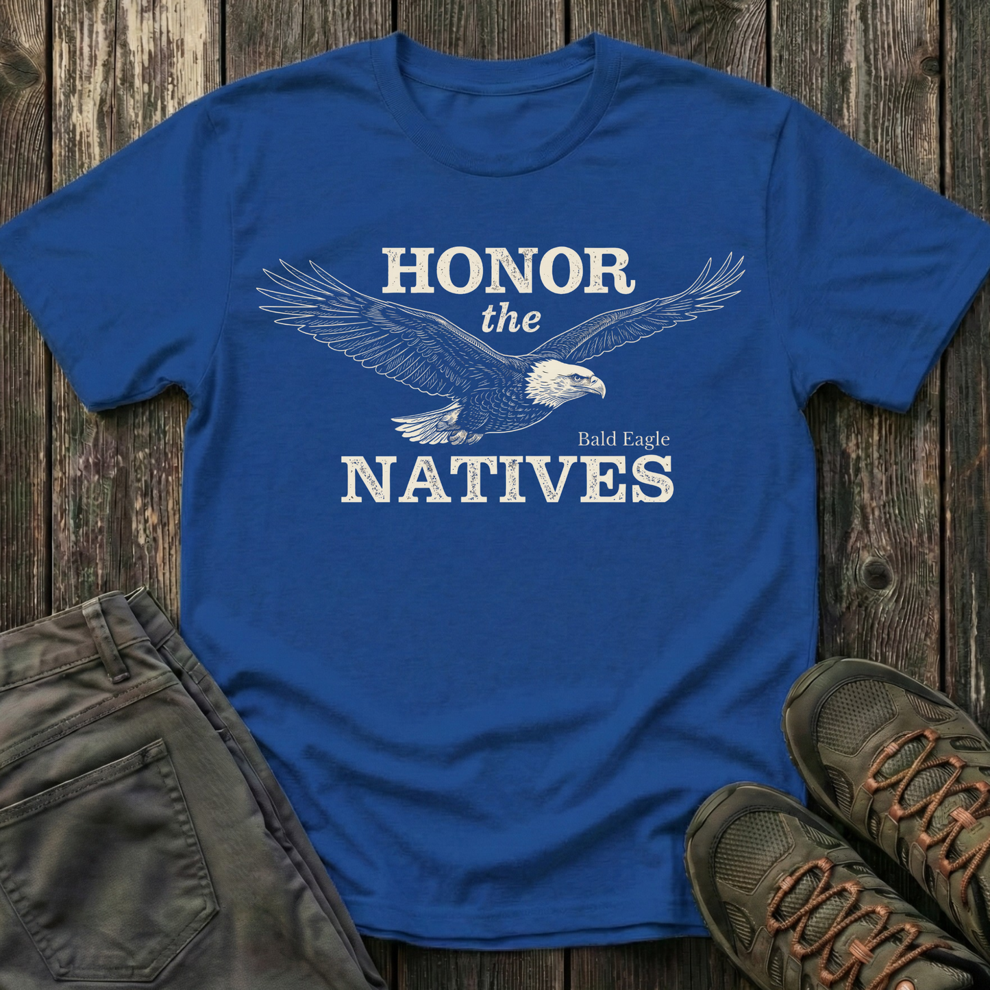 Honor The Natives Bald Eagle T-shirt