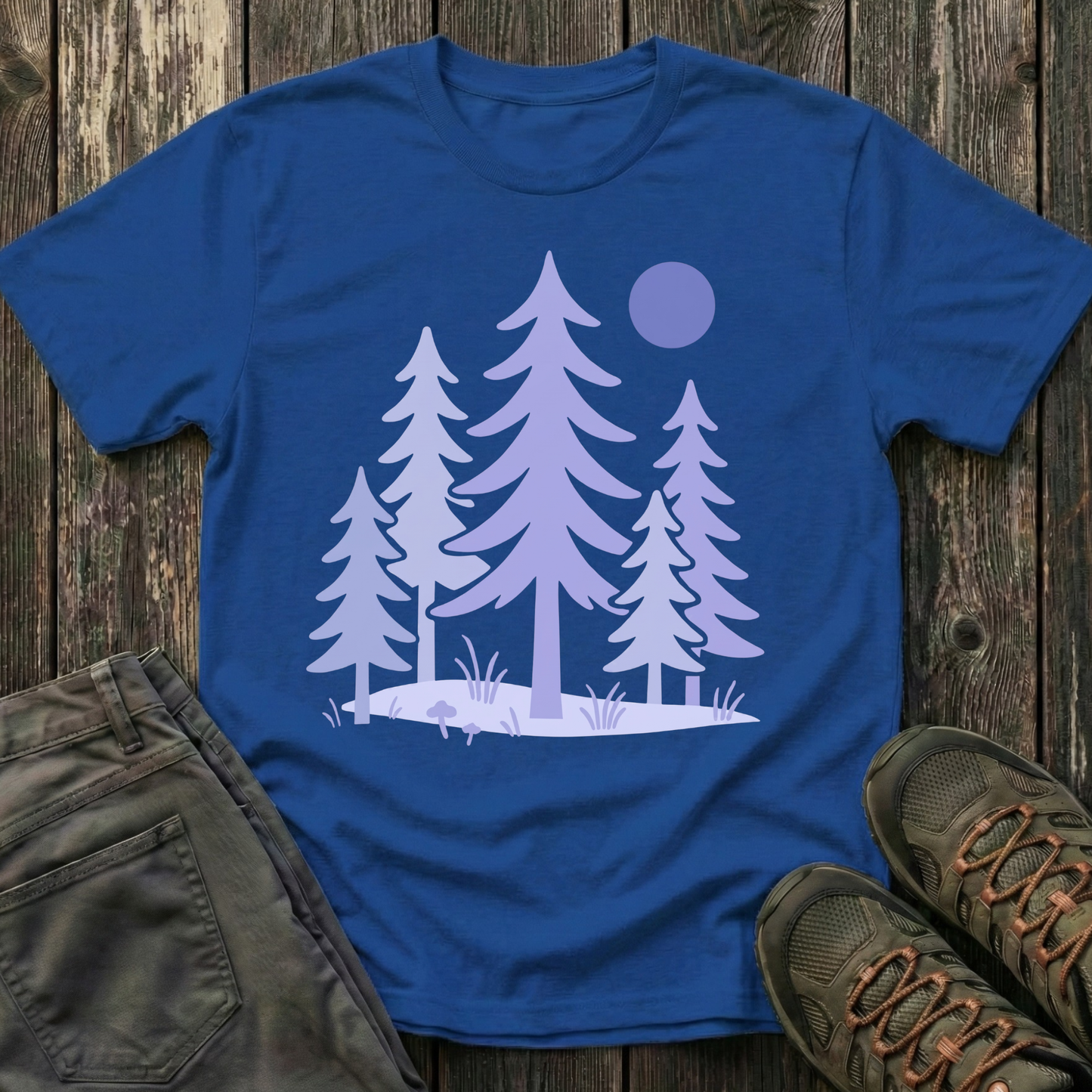 Serene Purple Forest T-shirt