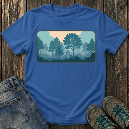 Children's Forest in Teals T-shirt