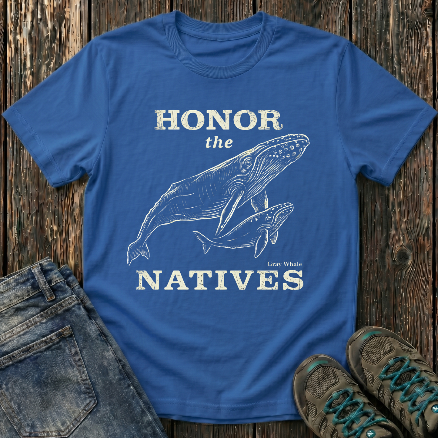 Children's Honor The Natives Gray Whale T-shirt