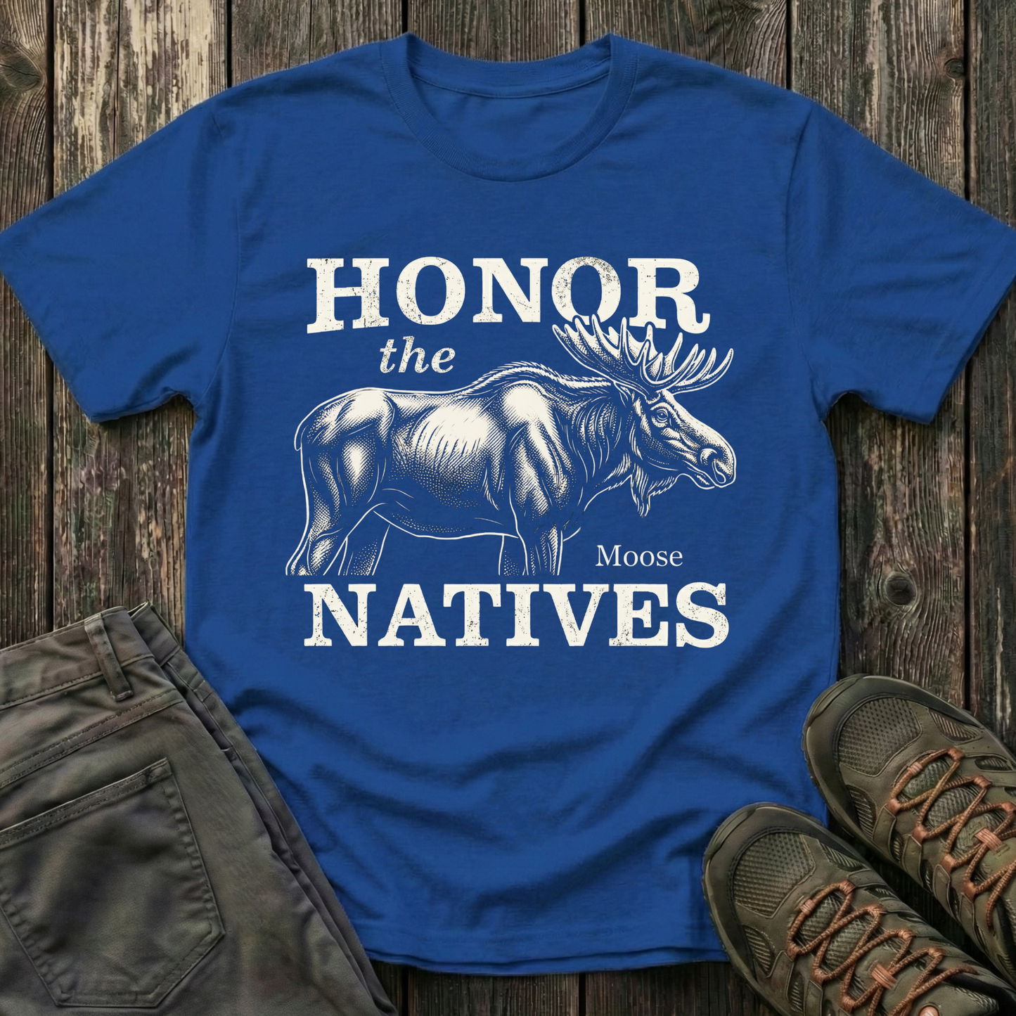 Honor The Natives Moose T-shirt