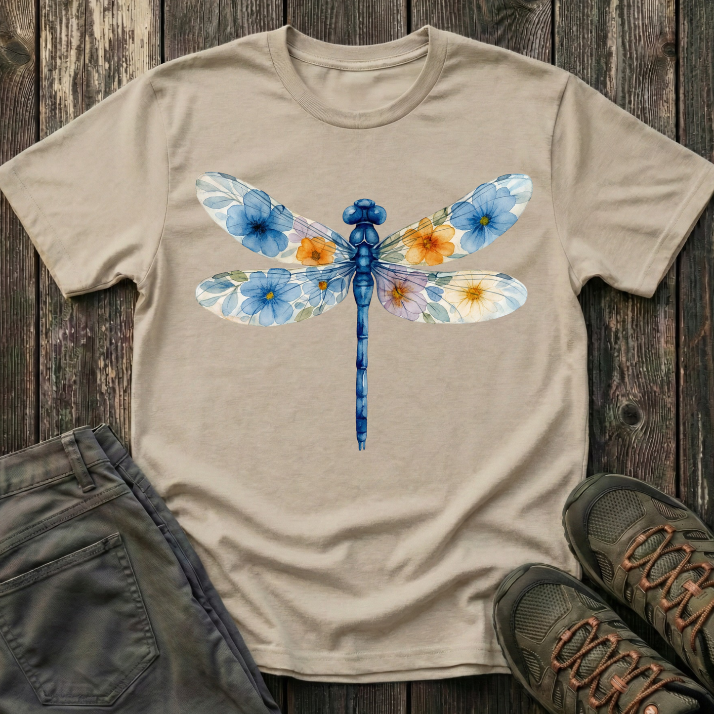 Dragonfly of Flowers T-shirt