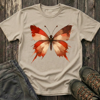 WildInk Maroon Butterfly  T-shirt