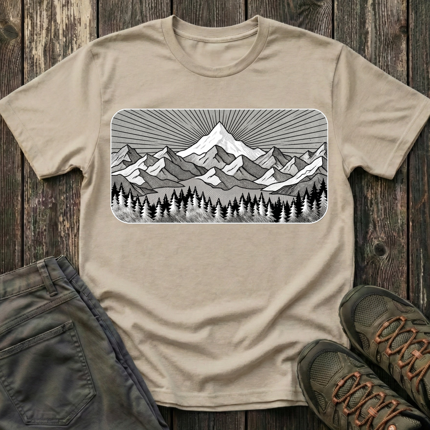 Sun Ray Peak Vintage T-shirt