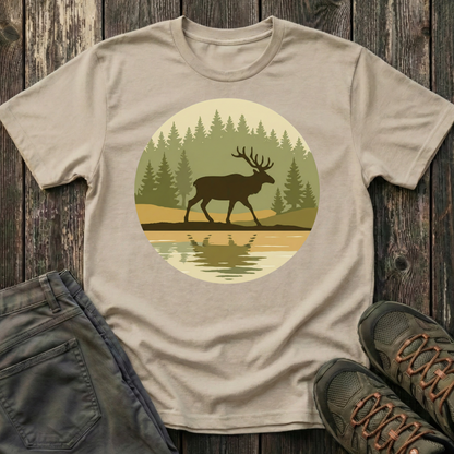 Elk Forest Reflection T-shirt