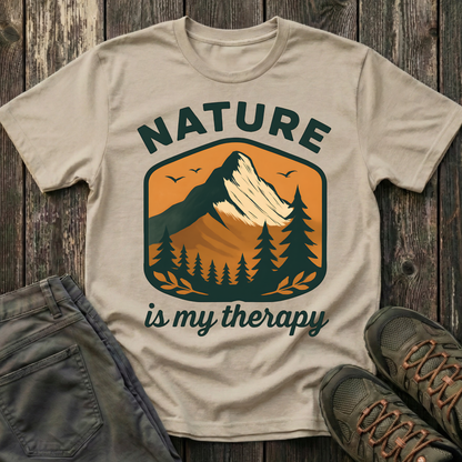 Nature Is My Therapy Landscape T-shirt
