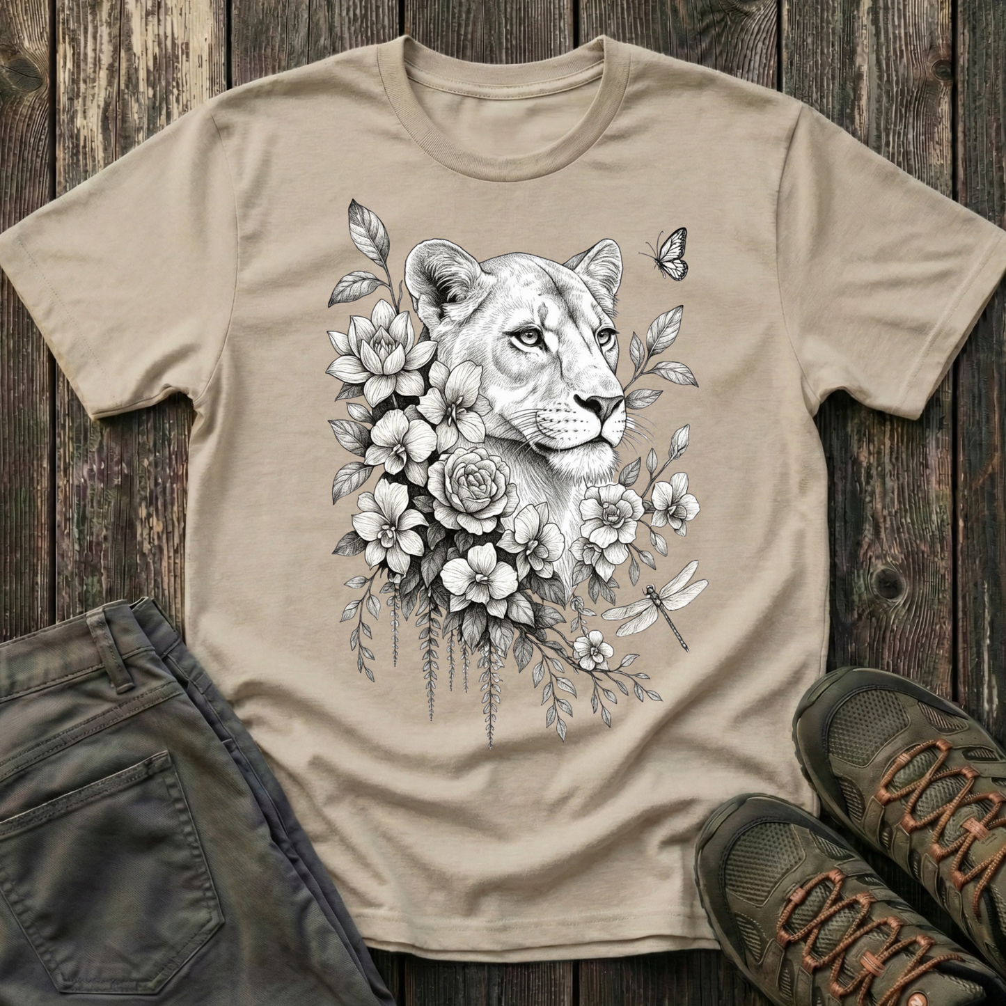 Lioness Portrait T-shirt