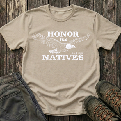 Honor The Natives Bald Eagle T-shirt White