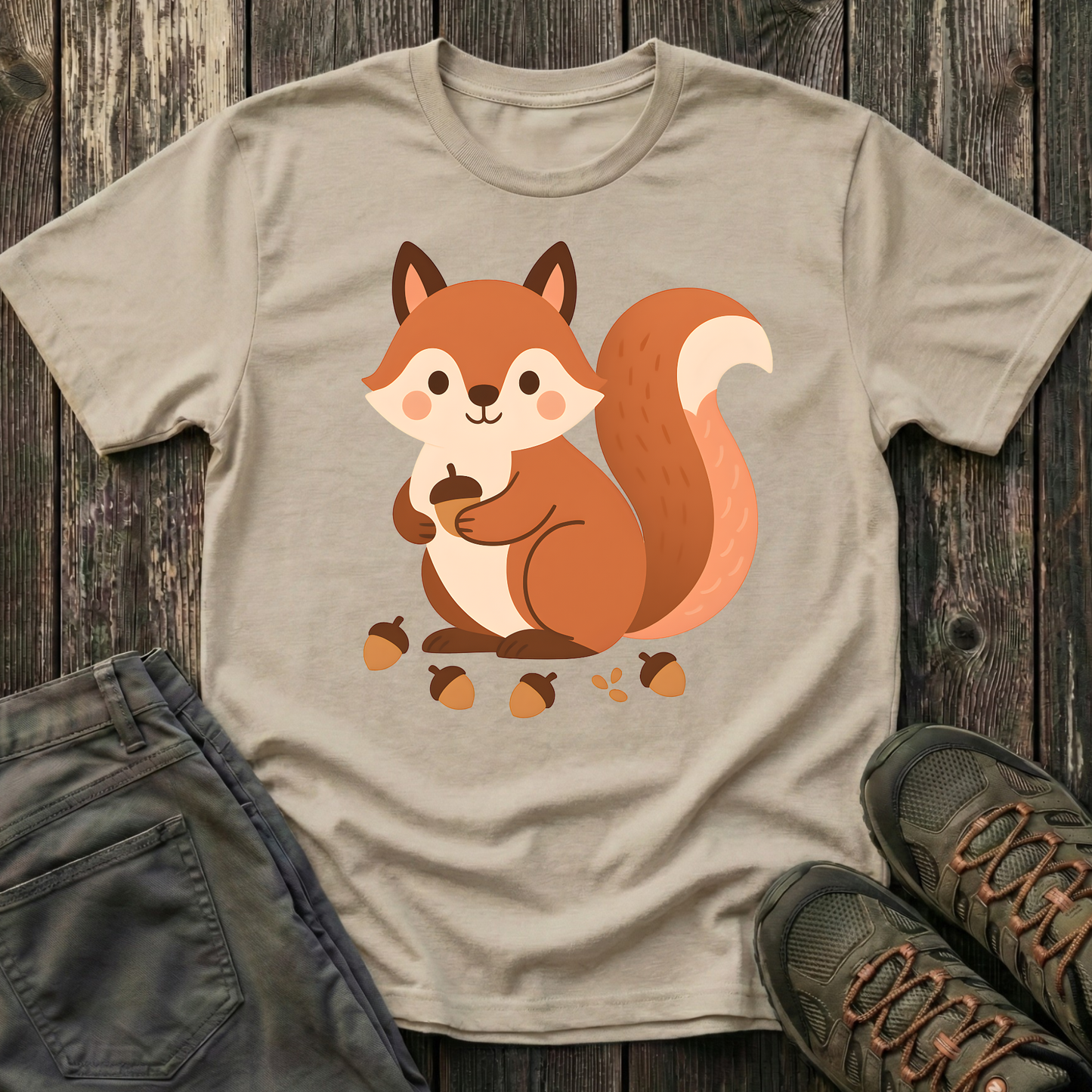 Happy Little Squirrel T-shirt