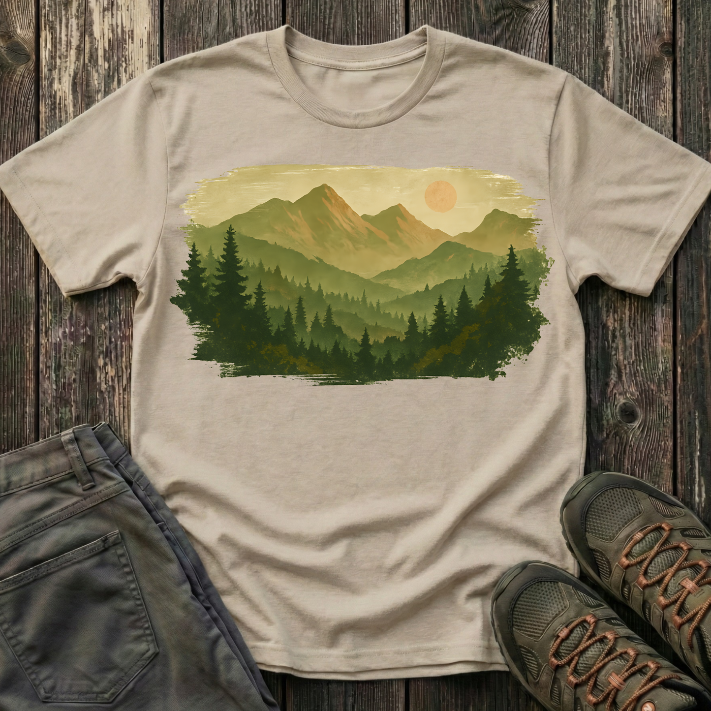 Brushstroke Landscape T-shirt