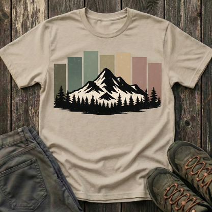 Mountain Peak Earth Tones T-shirt